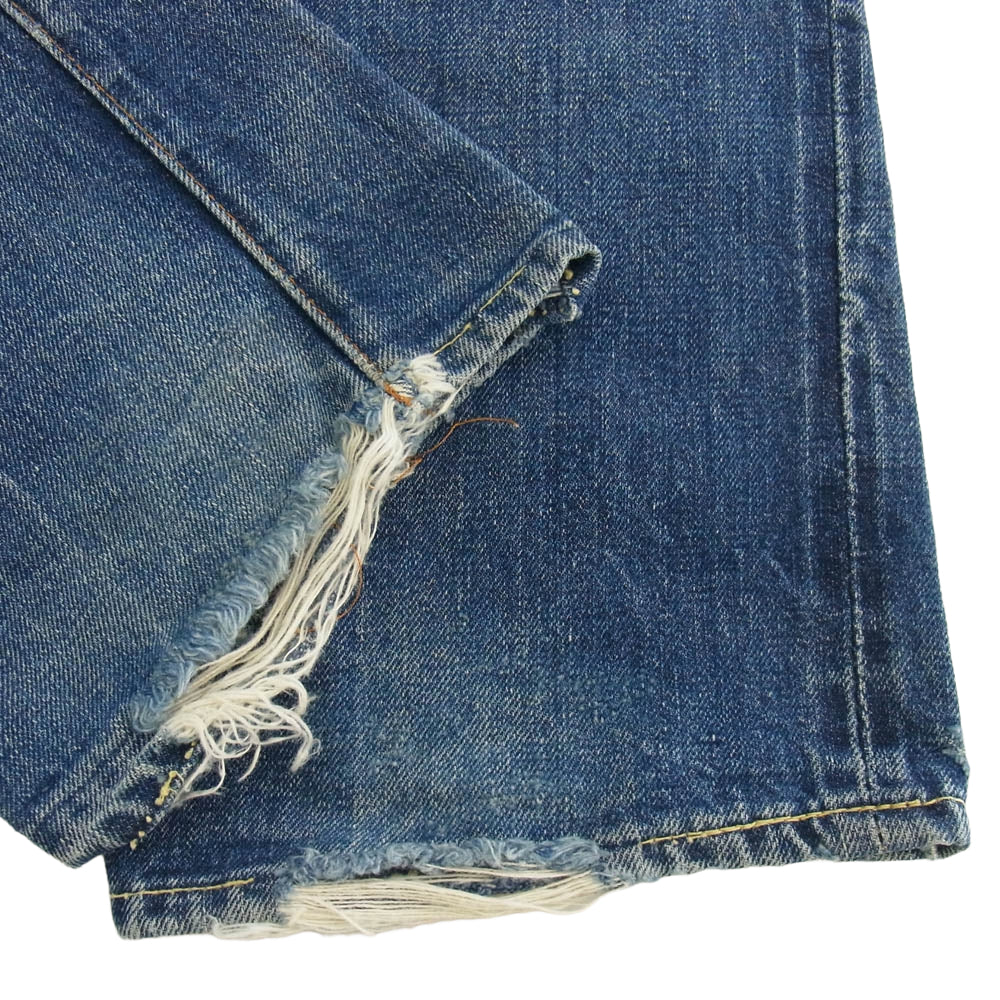 Levi's リーバイス Vintage ヴィンテージ 60's 501 BIG E TYPE S ボタンフライ セルビッチ デニムパンツ 不均等V 紙パッチ 足長R ボタン裏刻印6 インディゴブルー系【中古】