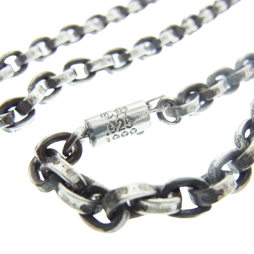 CHROME HEARTS クロムハーツ（原本無） PAPER CHAIN ペーパーチェーン シルバー ネックレス 24インチ シルバー系【中古】