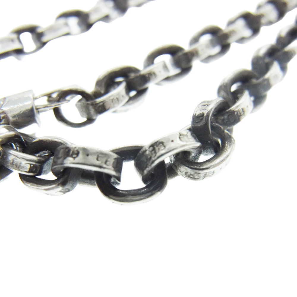 CHROME HEARTS クロムハーツ（原本無） PAPER CHAIN ペーパーチェーン シルバー ネックレス 24インチ シルバー系【中古】