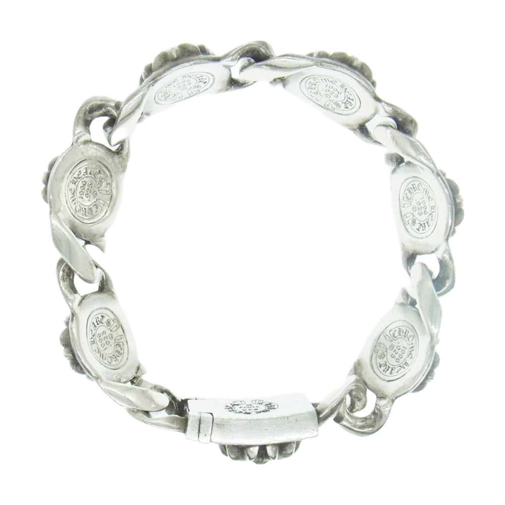 CHROME HEARTS クロムハーツ（原本有） CROSS LINK クロスリンク  6LINK 6リンク シルバー ブレスレット シルバー系【中古】