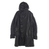 ISAMUKATAYAMA BACKLASH イサムカタヤマバックラッシュ 1604-03 × GULLAM グラム Hooded Coat Italian shoulder Cow leather イタリアン ダブルショルダー フーデッド コート ブラック系 L【中古】