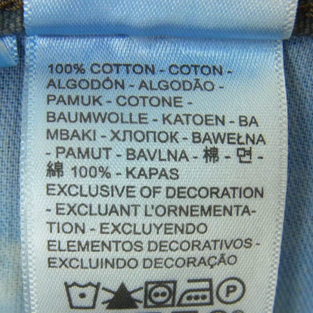 Levi's リーバイス 55849-0051 568 ルーズストレート カーペンター パンツ グレー系 灰色混じりの青緑系 W32 L30【中古】