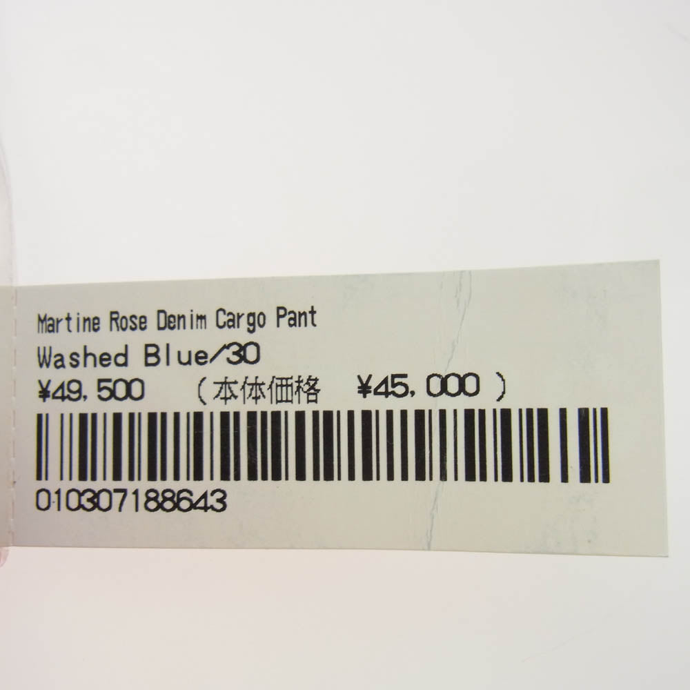 Supreme シュプリーム 24AW Martine Rose Denim Cargo Pant マーティンローズ デニム カーゴ パンツ ライトブルー系 30【中古】