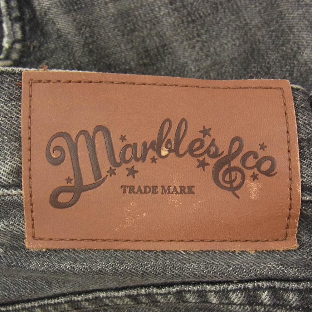 MARBLES マーブルズ MPT-S1504B ダメージ 加工 クラッシュ デニム パンツ ブラック系 S【中古】