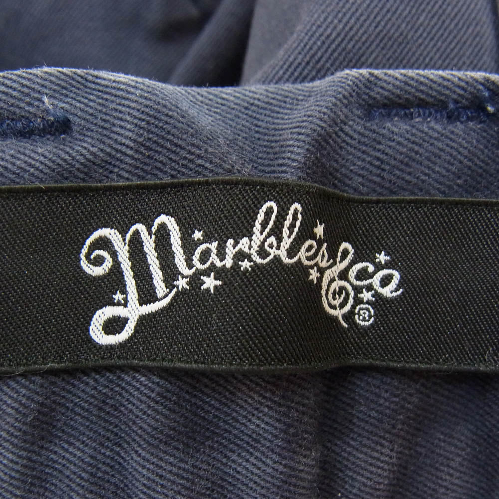 MARBLES マーブルズ MPT-S1604 ペイント加工 ショート パンツ ハーフパンツ ネイビー系 S【中古】
