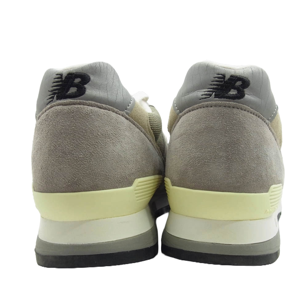 NEW BALANCE ニューバランス M996 Made in USA ローカット スニーカー グレー グレー系 28cm【中古】