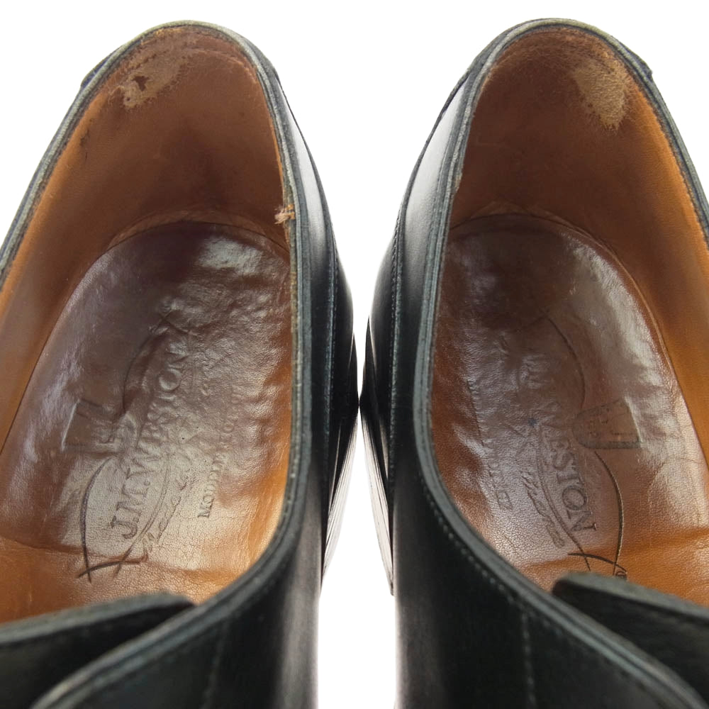 J.M WESTON ジェイエムウエストン 641-31 GOLF ゴルフ Uチップ ダービー レザー シューズ ブラック系 8.5【中古】
