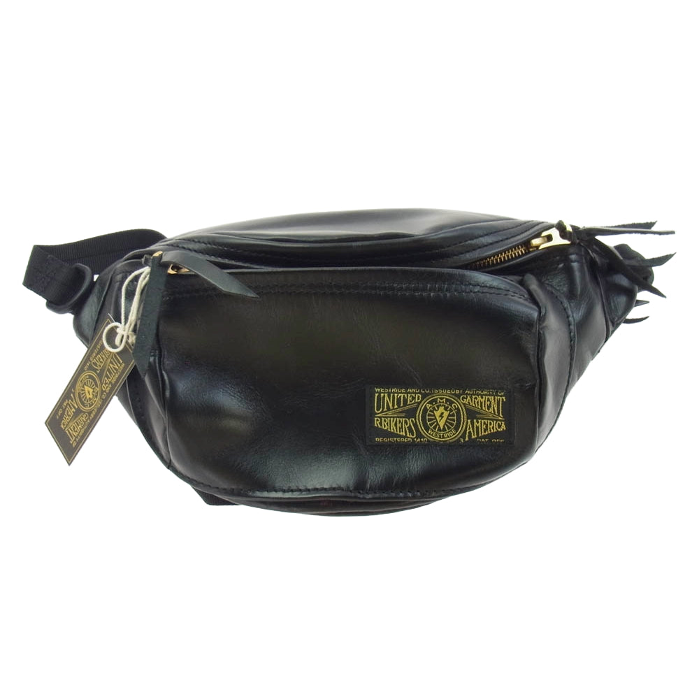 WESTRIDE ウエストライド LADY BUG BAG ホースハイド レザー ウェストポーチ ボディバッグ ブラック系【美品】【中古】