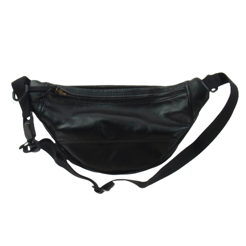 WESTRIDE ウエストライド LADY BUG BAG ホースハイド レザー ウェストポーチ ボディバッグ ブラック系【美品】【中古】
