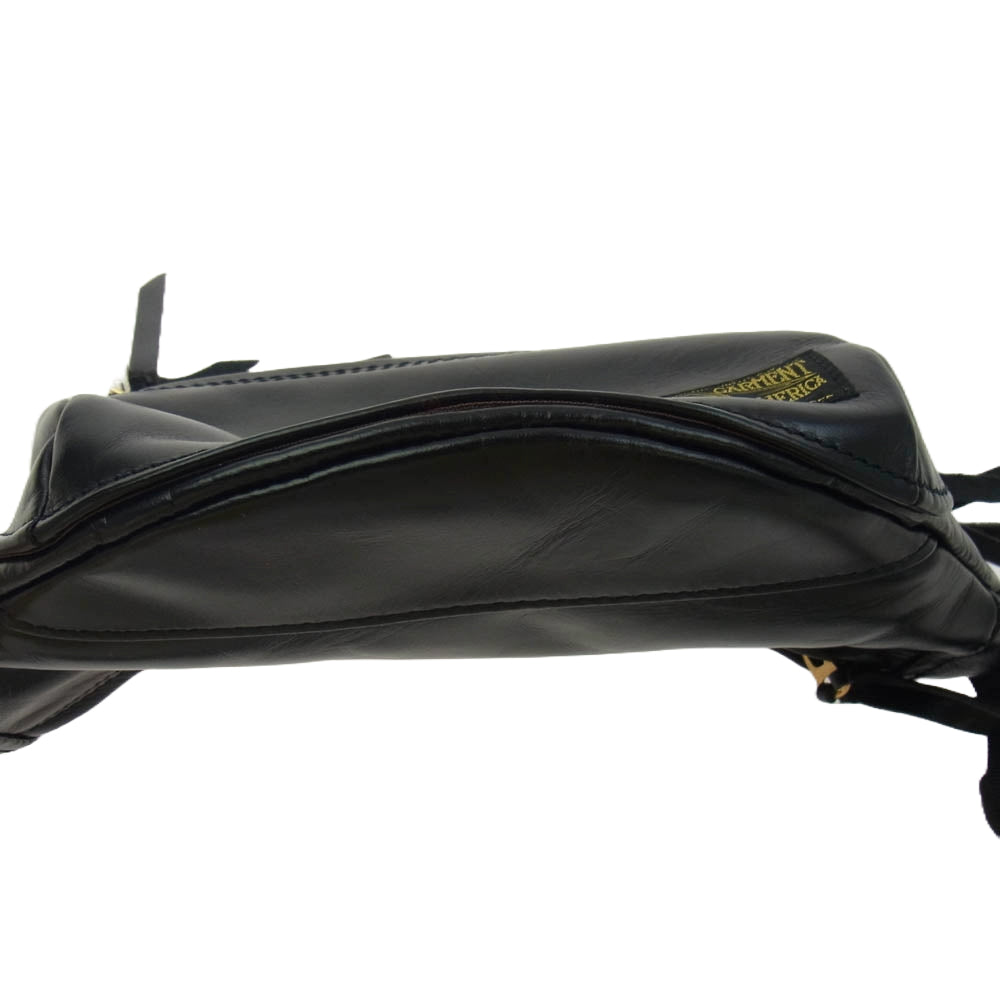 WESTRIDE ウエストライド LADY BUG BAG ホースハイド レザー ウェストポーチ ボディバッグ ブラック系【美品】【中古】