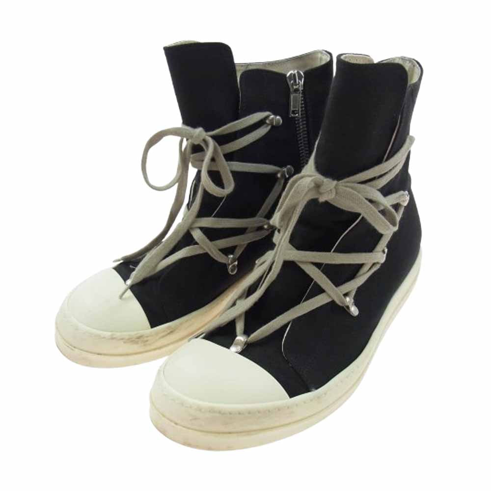 Rick Owens リックオウエンス DU01D1805 DRKSHDWダークシャドウ HEXA SNEAKS ヘクサ ハイカットスニーカー ブラック系 42【中古】