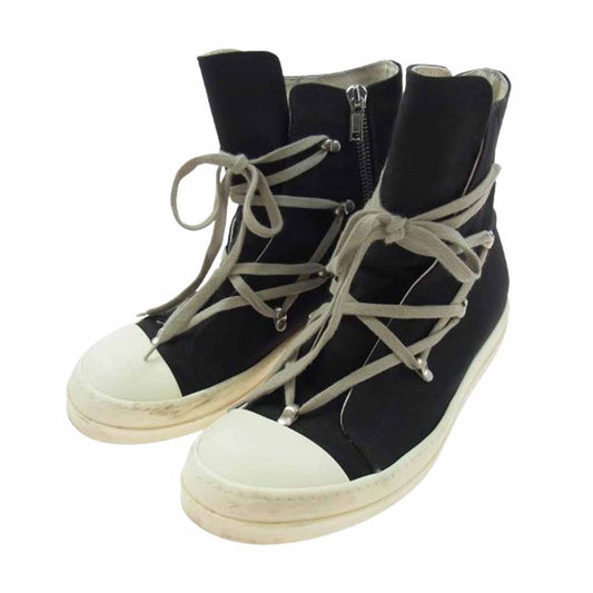 Rick Owens リックオウエンス DU01D1805 DRKSHDWダークシャドウ HEXA SNEAKS ヘクサ ハイカットスニーカー ブラック系 42【中古】