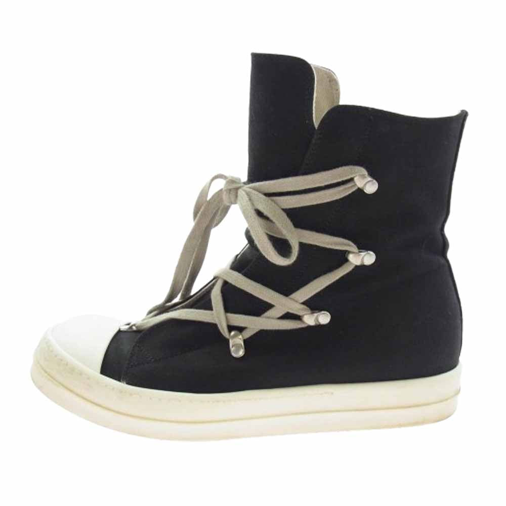 Rick Owens リックオウエンス DU01D1805 DRKSHDWダークシャドウ HEXA SNEAKS ヘクサ ハイカットスニーカー ブラック系 42【中古】
