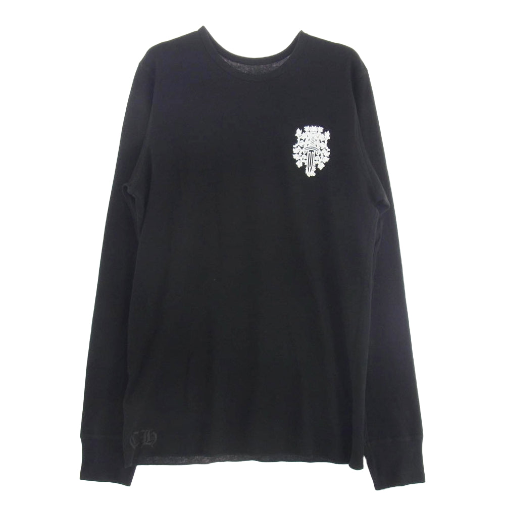 CHROME HEARTS クロムハーツ（原本無） Dagger L/S Tee バック ダガープリント ロングスリーブ カットソー 長袖 ブラック系 XL【中古】