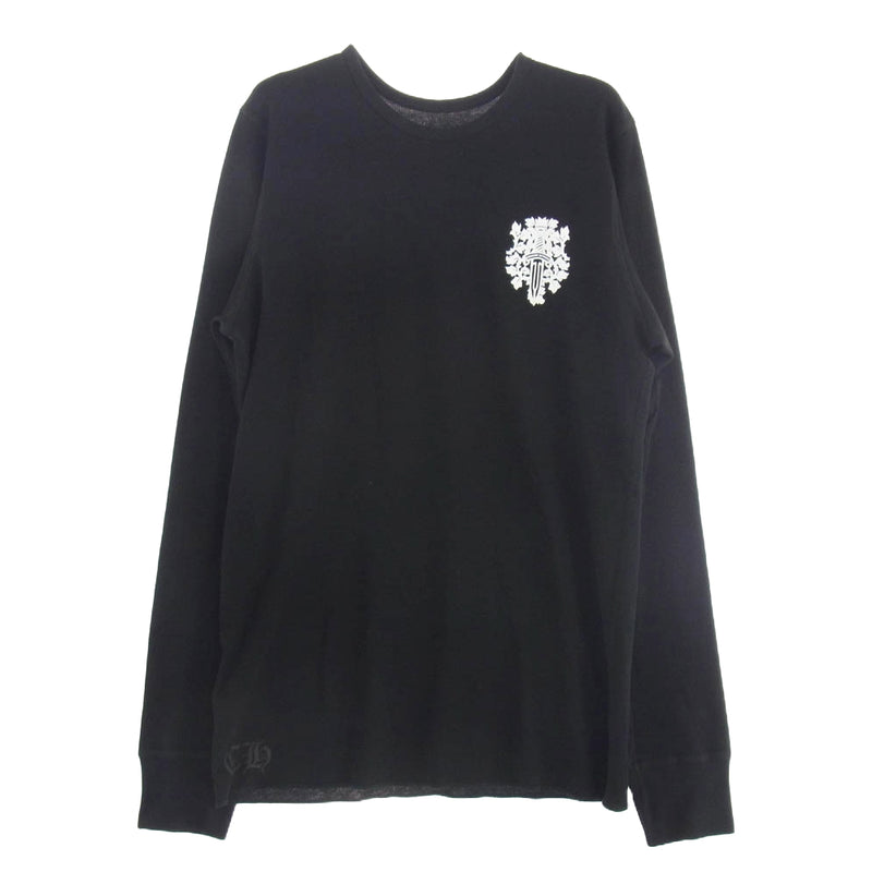 CHROME HEARTS クロムハーツ（原本無） Dagger L/S Tee バック ダガープリント ロングスリーブ カットソー 長袖 ブラック系 XL【中古】