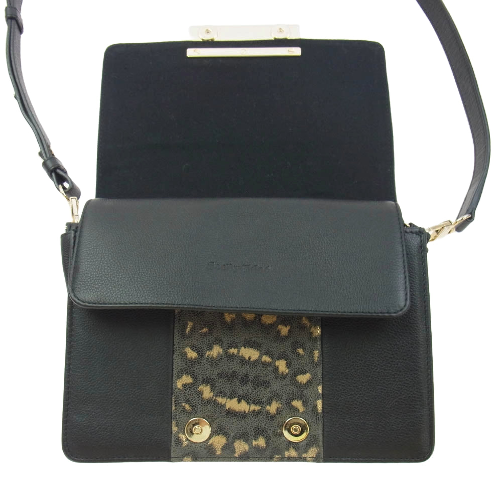 SEE BY CHLOE シーバイクロエ レザー ショルダーバッグ ブラック系【中古】