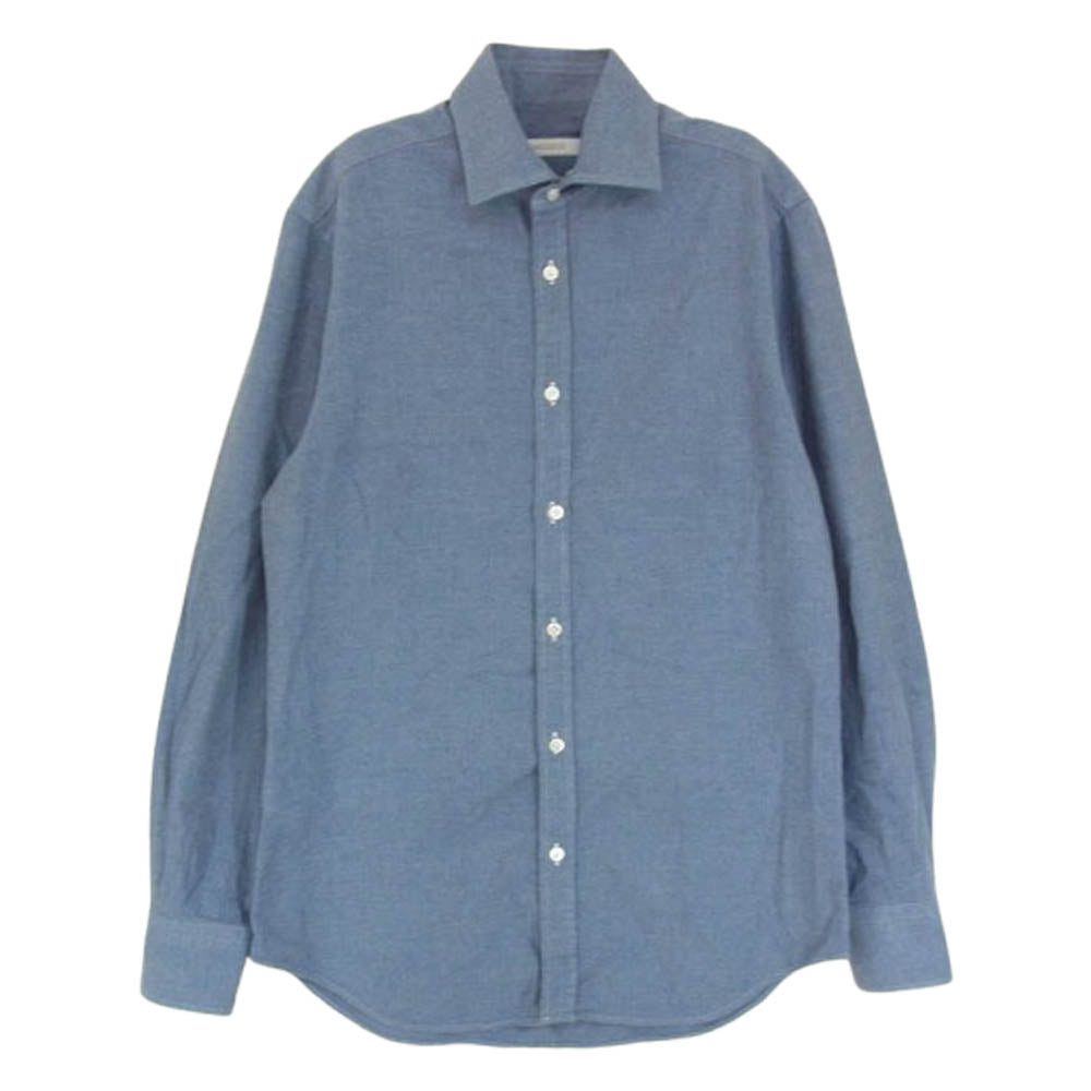 アルコディオ 長袖 コットン ロングスリーブ シャツ ブルー系 37【中古】