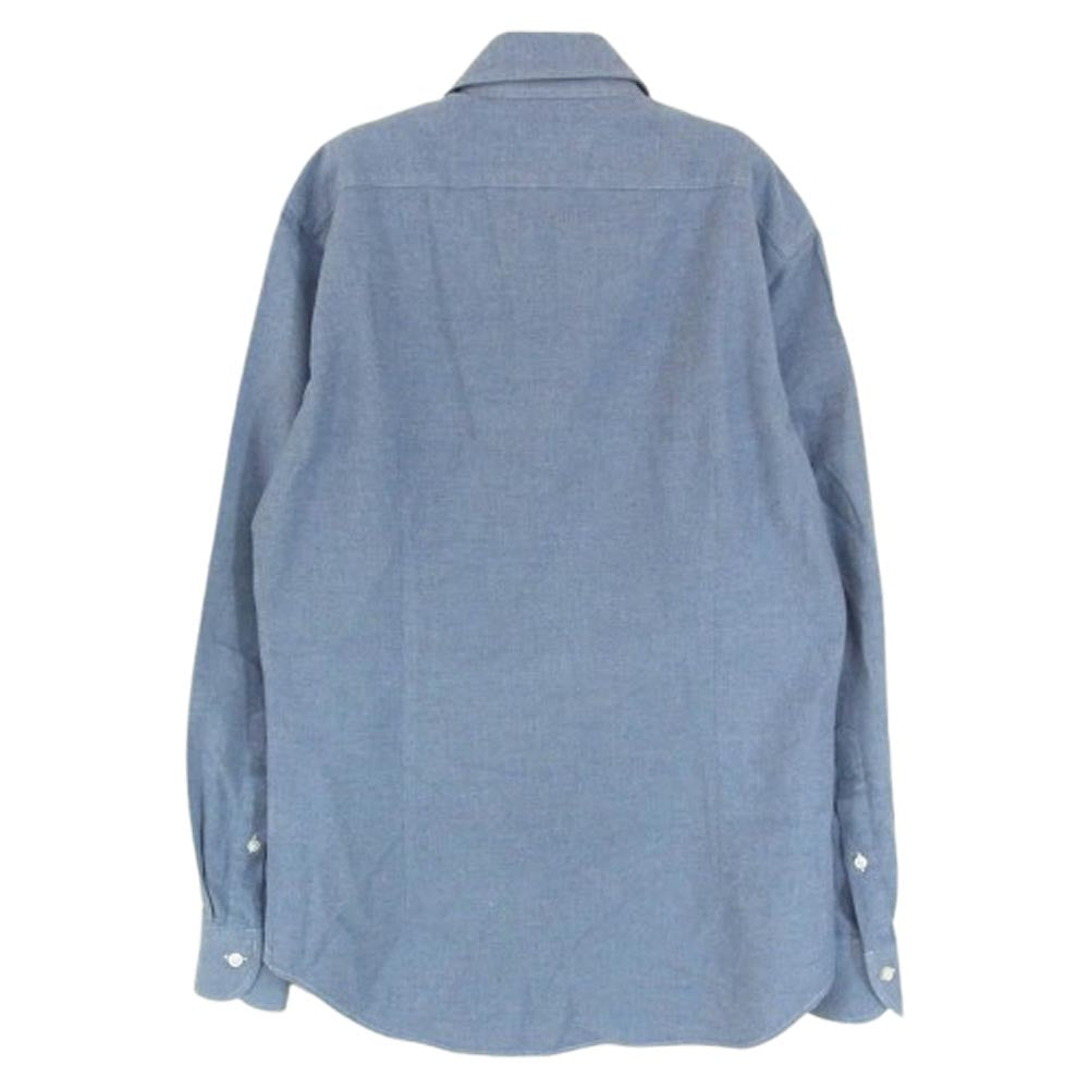 アルコディオ 長袖 コットン ロングスリーブ シャツ ブルー系 37【中古】