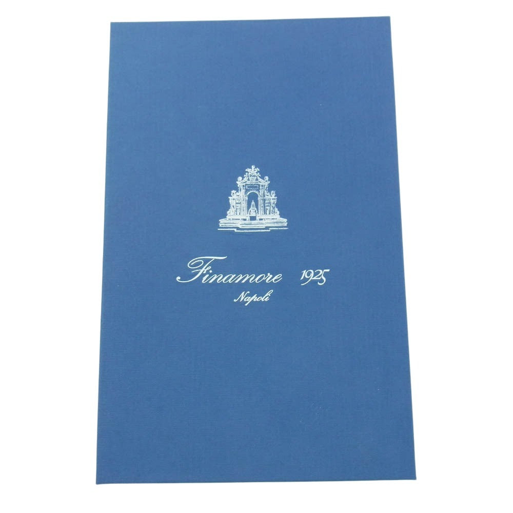 FINAMORE フィナモレ 干場別注モデル C0028 MILANO GIANNI ストライプ 長袖 シャツ ホワイト系 ブルー系【美品】【中古】