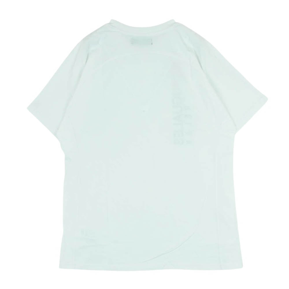 1piu1uguale3 ウノピュウノウグァーレトレ RELAX リラックス レインボーカラー パイルロゴ クルーネック 半袖 Tシャツ ホワイト系 XXL【中古】