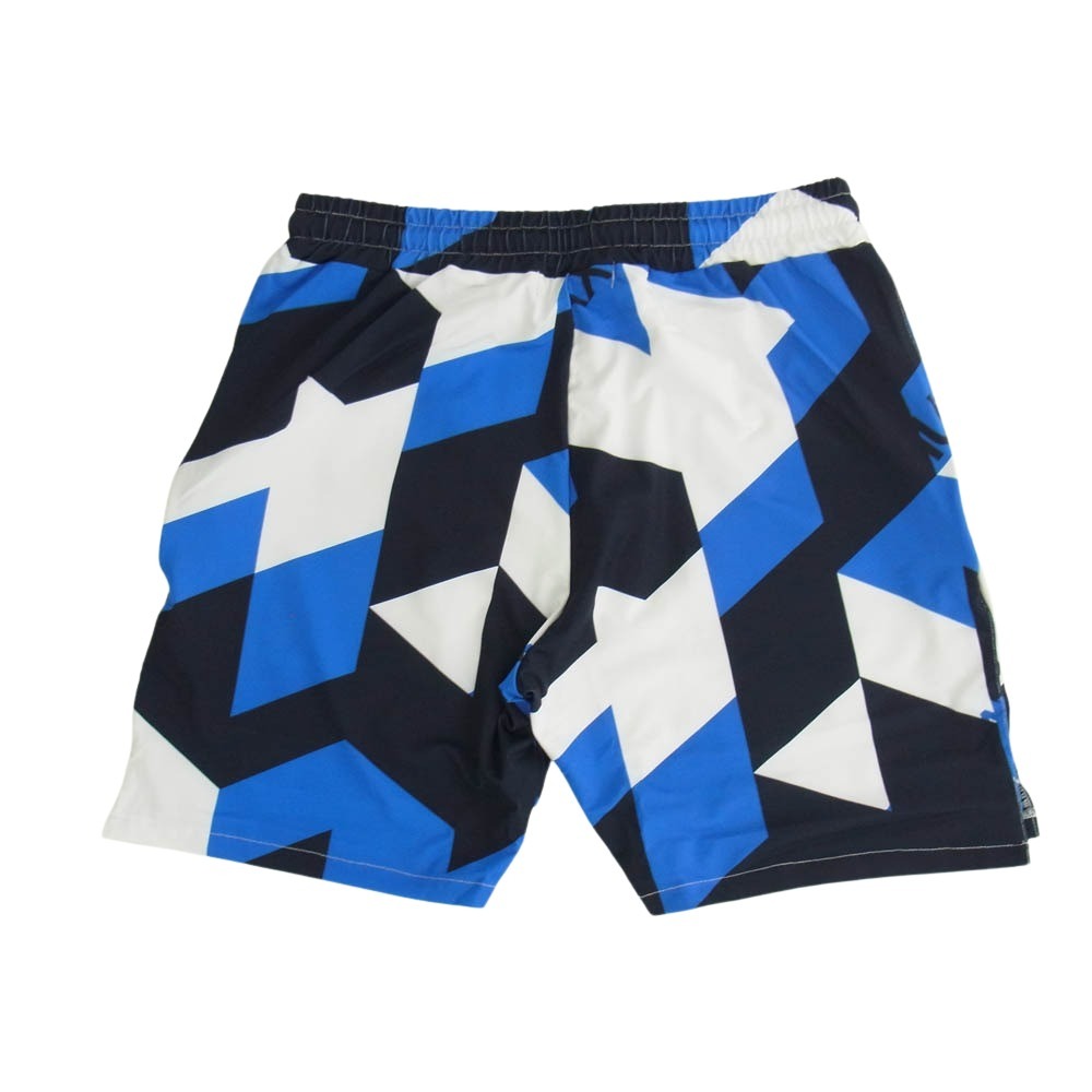 1piu1uguale3 ウノピュウノウグァーレトレ relax ラッシュガード ハーフパンツ セットアップ ブルー ブラック ブルー系 ホワイト系 S【中古】