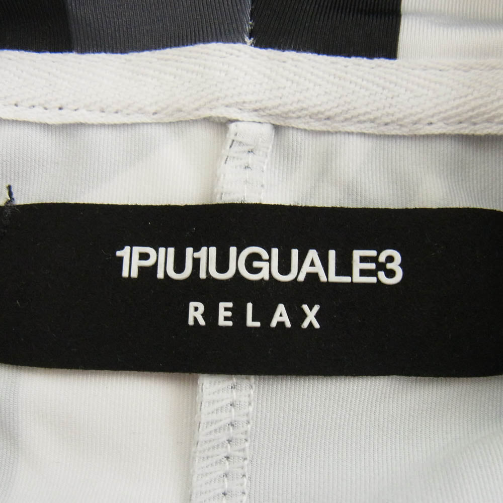 1piu1uguale3 ウノピュウノウグァーレトレ relax ラッシュガード ハーフパンツ セットアップ ブラック系 ホワイト系 S【中古】