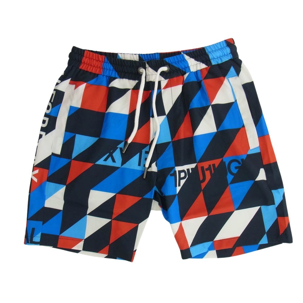 1piu1uguale3 ウノピュウノウグァーレトレ relax  ハーフパンツ セットアップ レッド ブルー レッド系 ブルー系 S【中古】