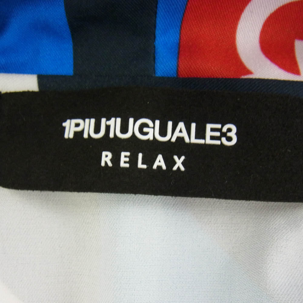 1piu1uguale3 ウノピュウノウグァーレトレ relax  ハーフパンツ セットアップ レッド ブルー レッド系 ブルー系 S【中古】