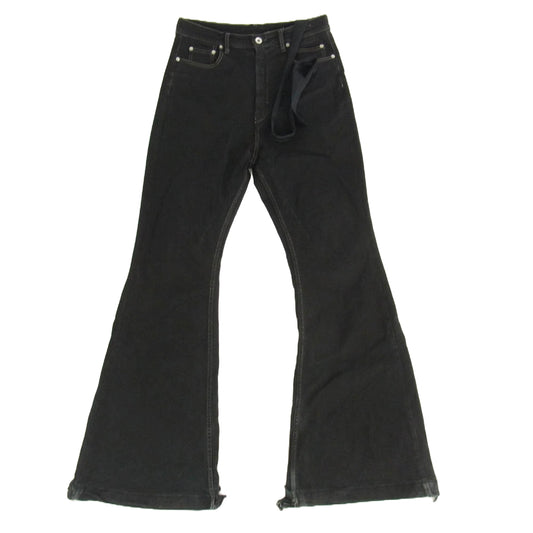 Rick Owens リックオウエンス DU02B4365-SBB DRKSHDW ダークシャドウ BOLAN BOOTCUT DENIM PANTS ボラン ブーツカット デニム パンツ ブラック系 30【中古】