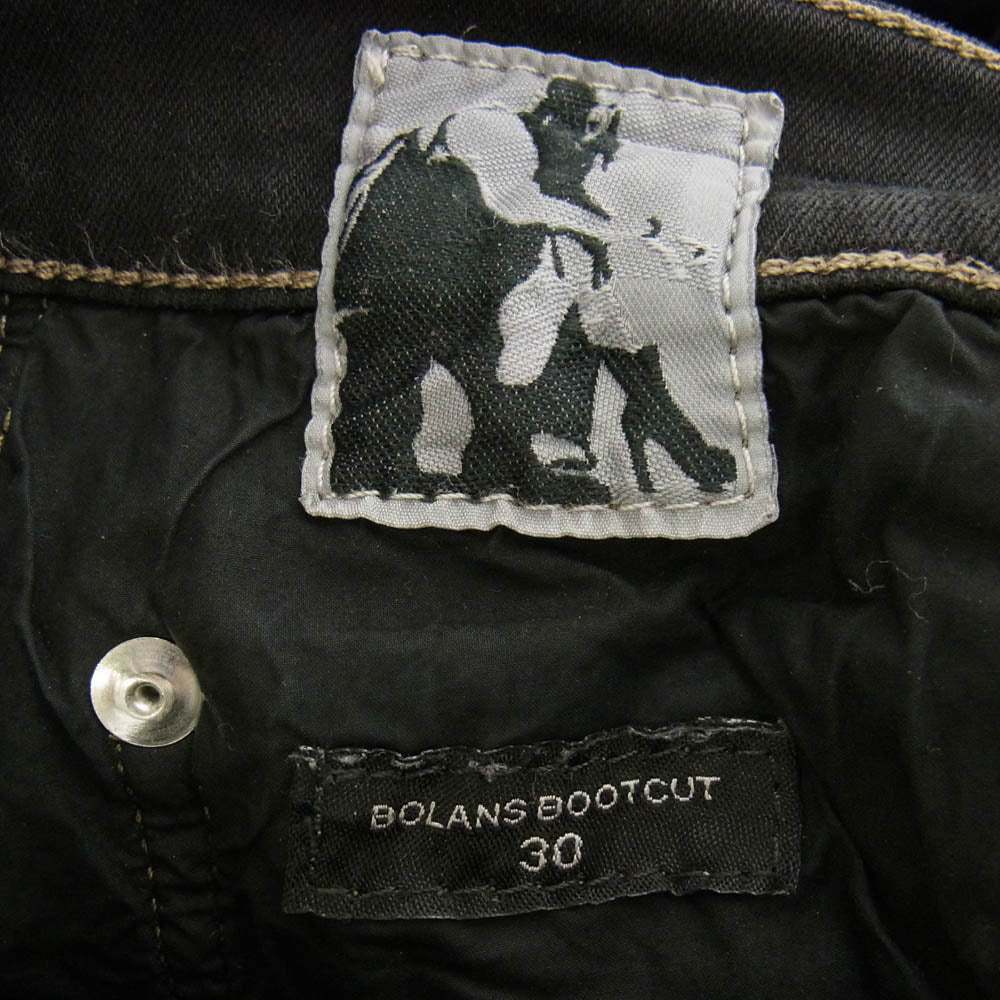 Rick Owens リックオウエンス DU02B4365-SBB DRKSHDW ダークシャドウ BOLAN BOOTCUT DENIM PANTS ボラン ブーツカット デニム パンツ ブラック系 30【中古】