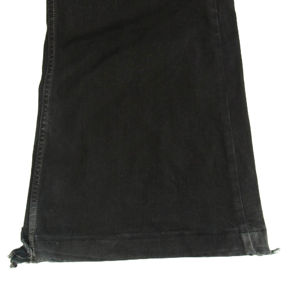 Rick Owens リックオウエンス DU02B4365-SBB DRKSHDW ダークシャドウ BOLAN BOOTCUT DENIM PANTS ボラン ブーツカット デニム パンツ ブラック系 30【中古】