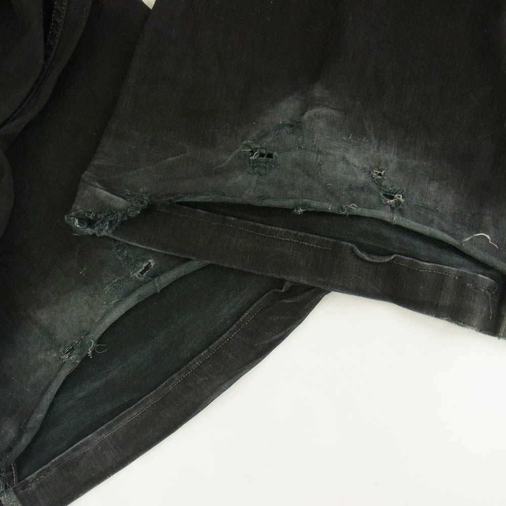 Rick Owens リックオウエンス DU02B4365-SBB DRKSHDW ダークシャドウ BOLAN BOOTCUT DENIM PANTS ボラン ブーツカット デニム パンツ ブラック系 30【中古】