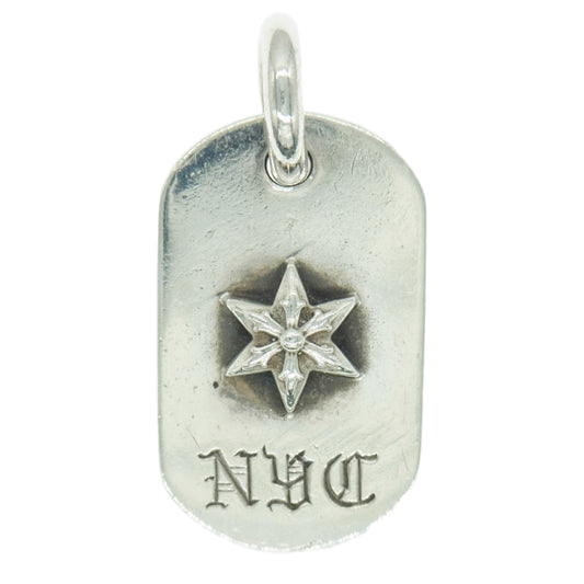 CHROME HEARTS クロムハーツ（原本無） RAISED DOGTAG NYC限定 レイズド ドッグタグ シルバー系【中古】