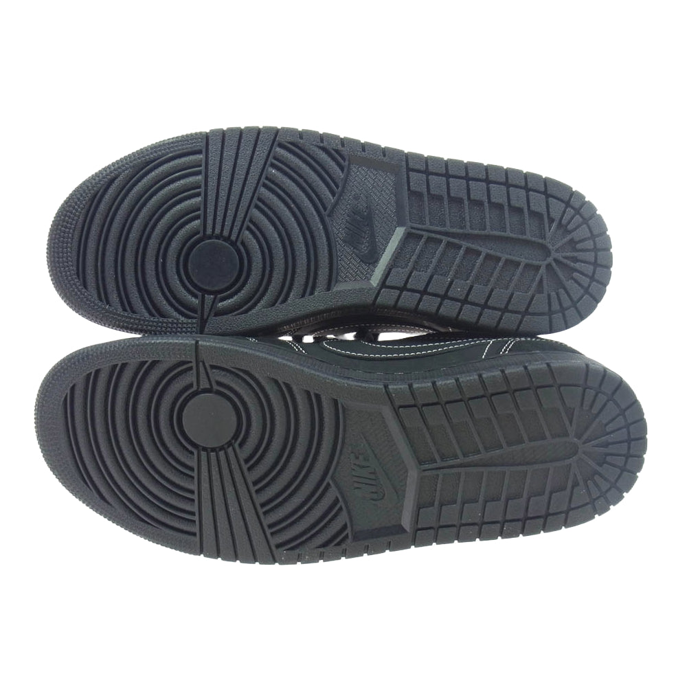 NIKE ナイキ DM7866-001 フェイクバスターズ鑑定済 Travis Scott Air Jordan 1 Low OG SP Black Phantom トラヴィス スコット エアジョーダン1 ロー ブラック ファントム ブラック系 26.5cm【新古品】【未使用】【中古】