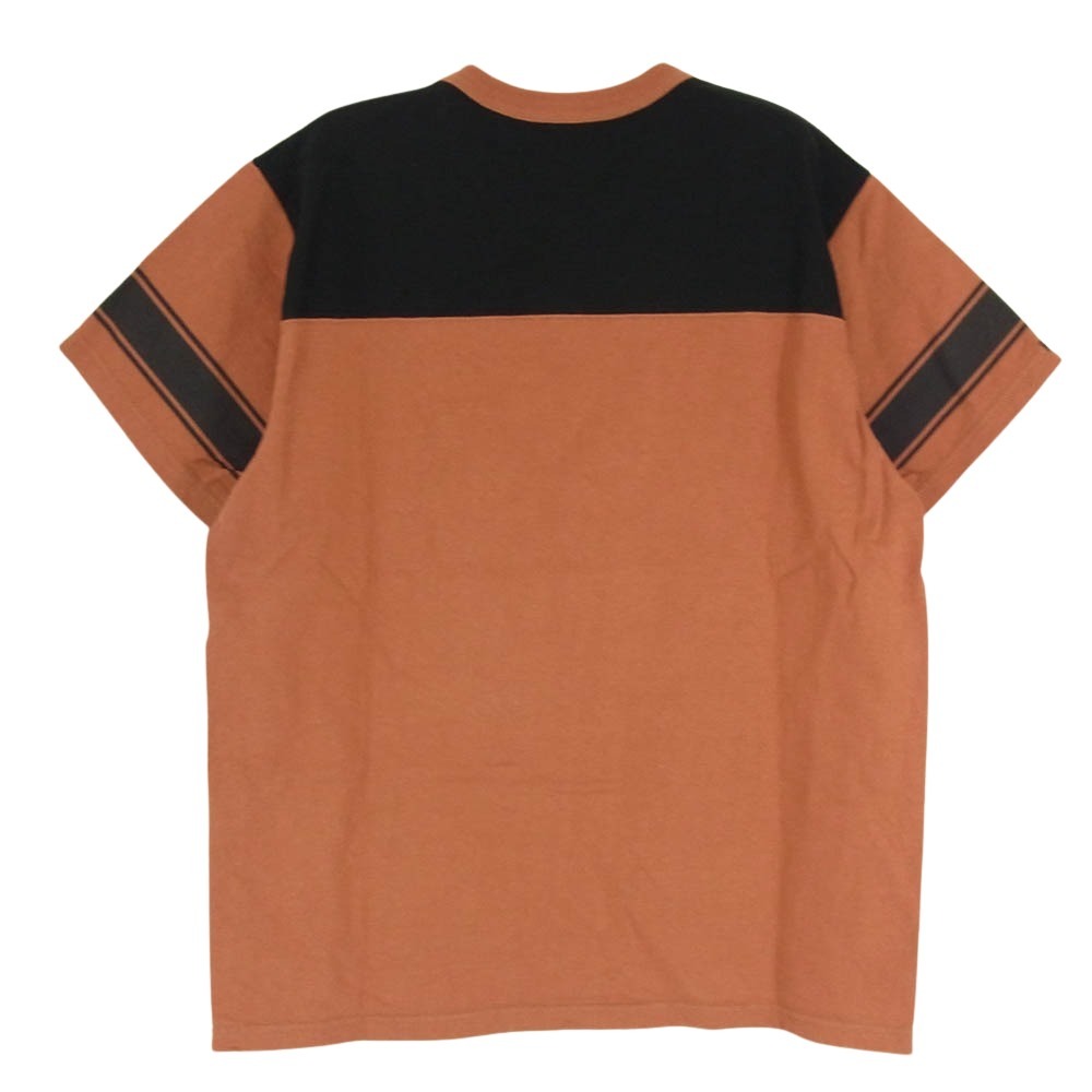 デラックスウエア BRGX-22E SQ.DELUXE DXロゴ 半袖 フットボール Tシャツ バーガンディー系 M【中古】
