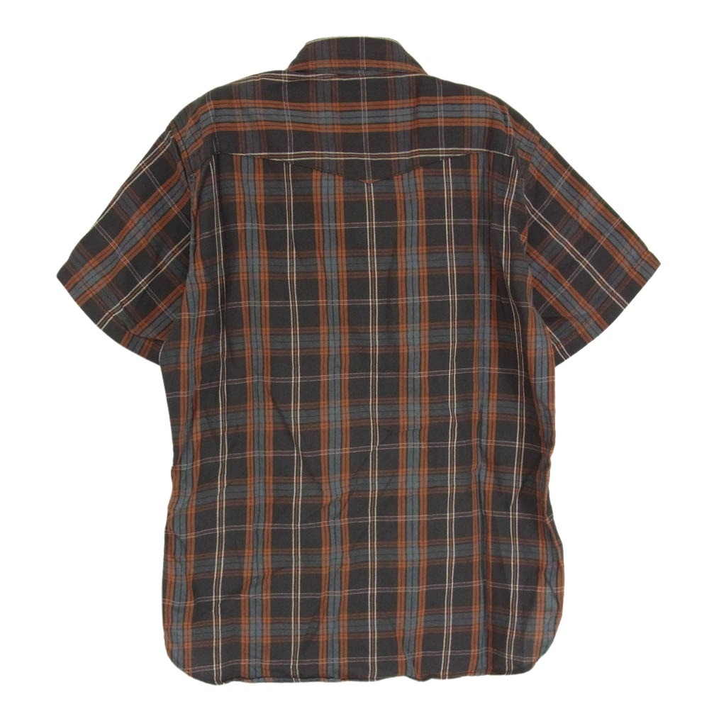 デラックスウエア LV-16 ウエスタン チェック 半袖 シャツ マルチカラー系 S【中古】
