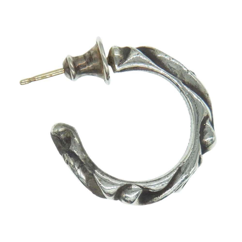 CHROME HEARTS クロムハーツ（原本無） SCROOL HOOP スクロール フープ ピアス シルバー系【中古】