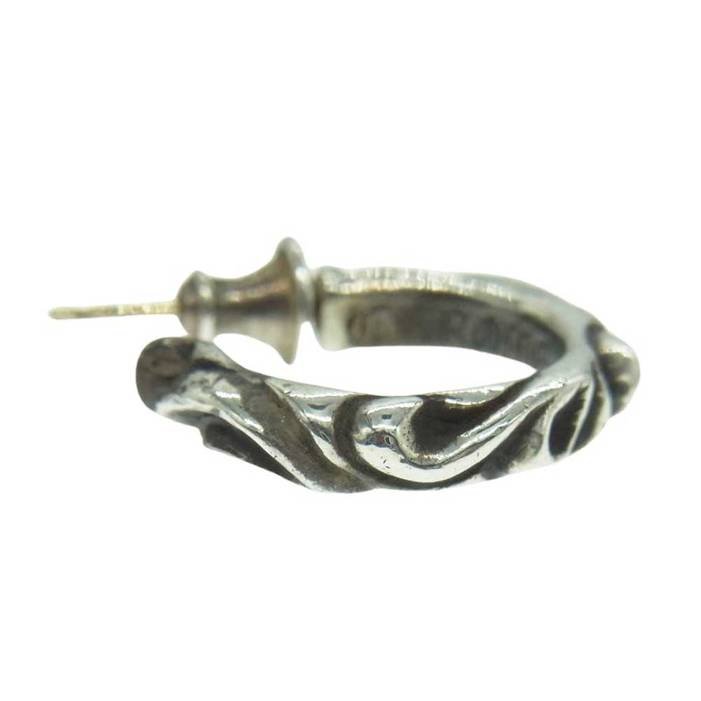 CHROME HEARTS クロムハーツ（原本無） SCROOL HOOP スクロール フープ ピアス シルバー系【中古】