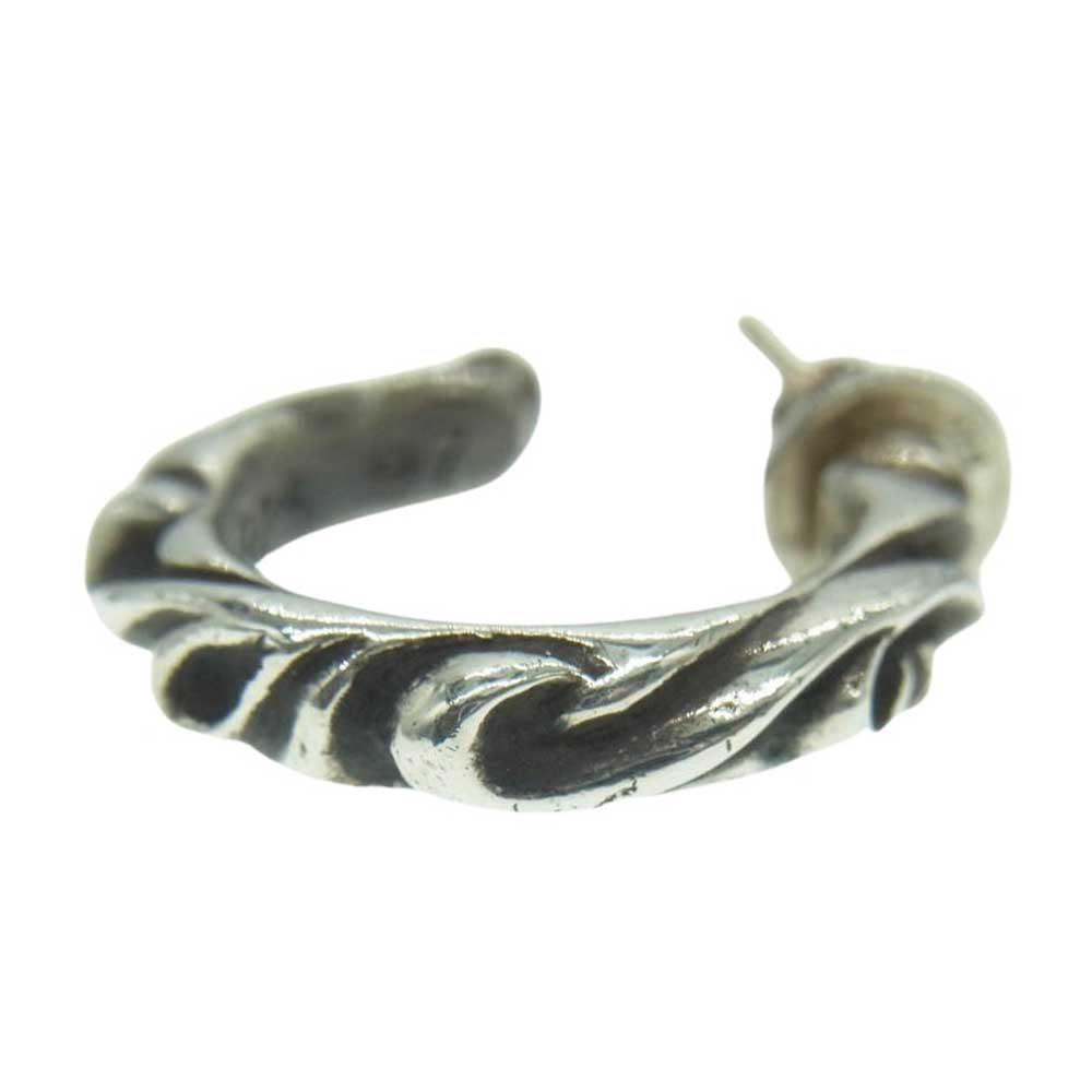 CHROME HEARTS クロムハーツ（原本無） SCROOL HOOP スクロール フープ ピアス シルバー系【中古】