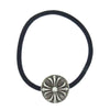 CHROME HEARTS クロムハーツ（原本無） HAIRBAND クロスボール ボタン ヘアゴム シルバー コンチョ シルバー系【中古】