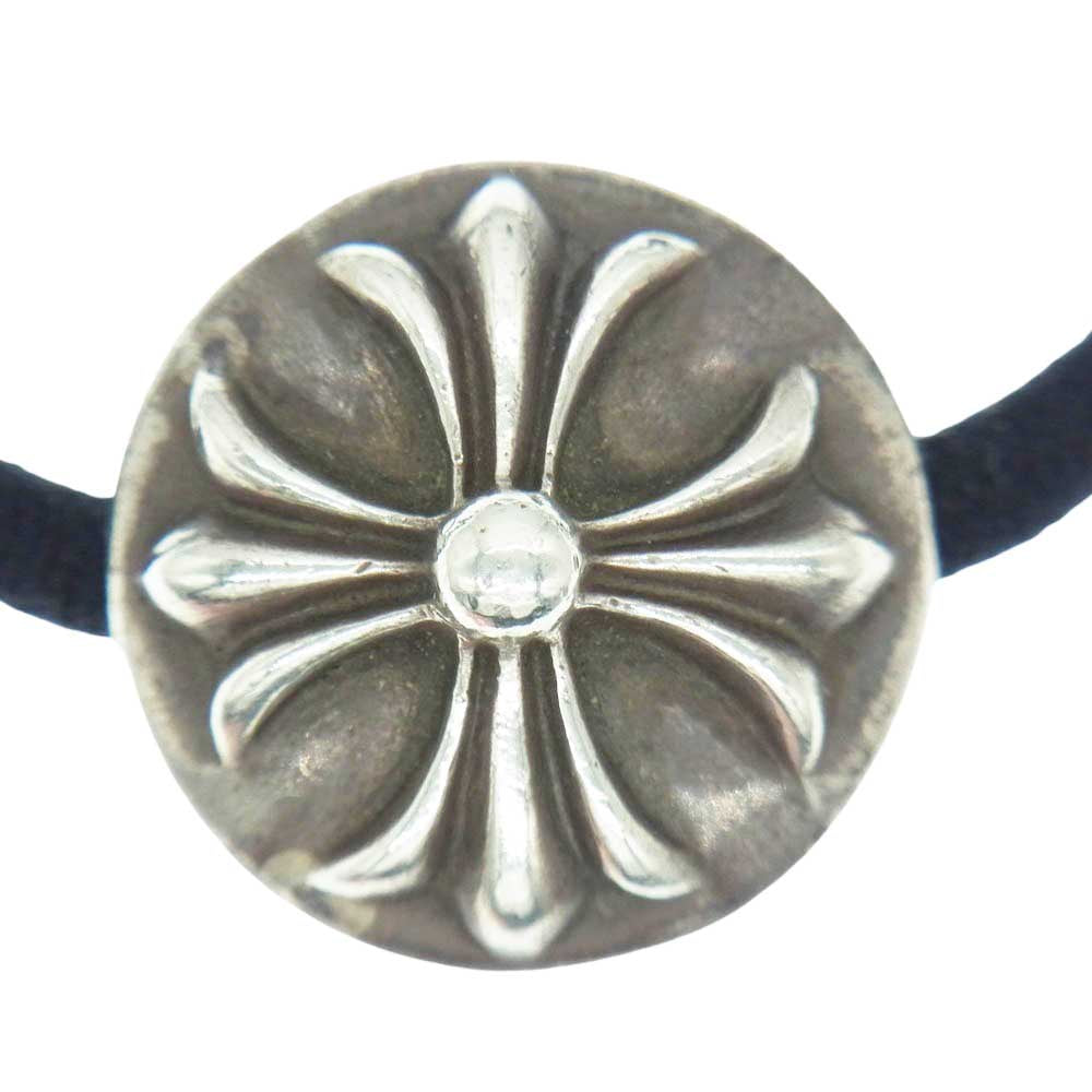 CHROME HEARTS クロムハーツ（原本無） HAIRBAND クロスボール ボタン ヘアゴム シルバー コンチョ シルバー系【中古】