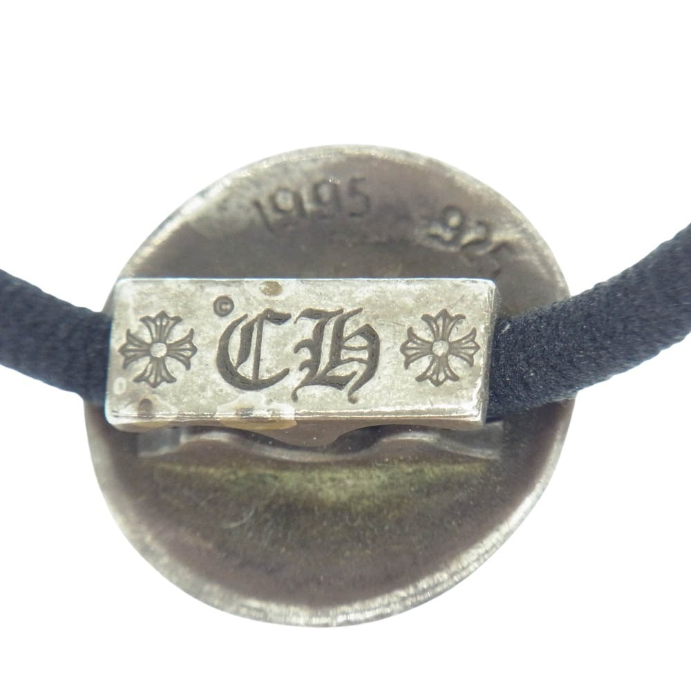 CHROME HEARTS クロムハーツ（原本無） HAIRBAND クロスボール ボタン ヘアゴム シルバー コンチョ シルバー系【中古】