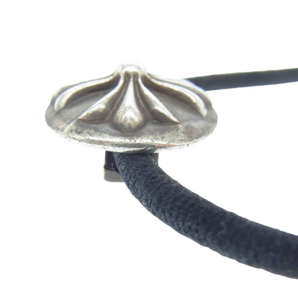 CHROME HEARTS クロムハーツ（原本無） HAIRBAND クロスボール ボタン ヘアゴム シルバー コンチョ シルバー系【中古】