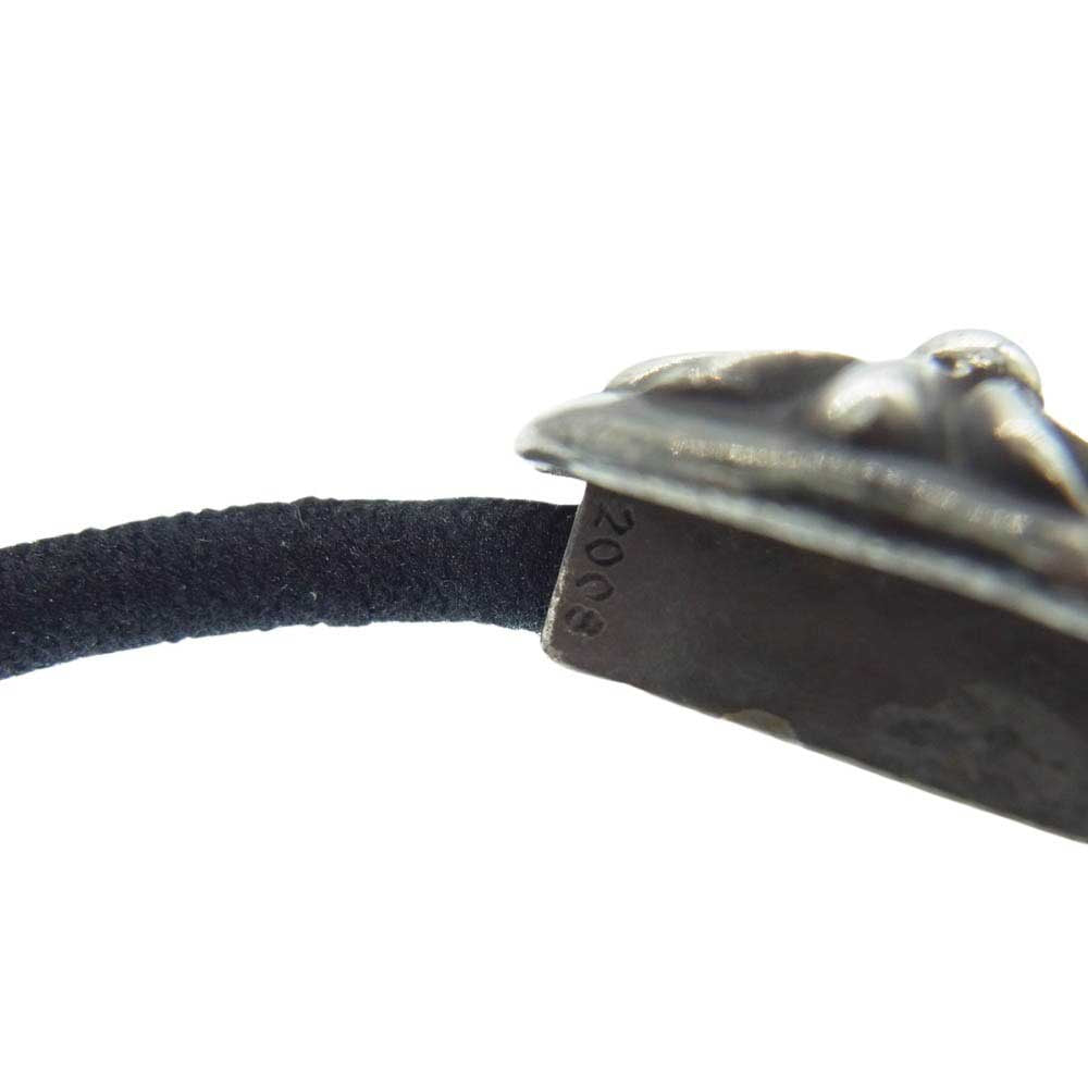 CHROME HEARTS クロムハーツ（原本無） HAIRBAND クロスボール ボタン ヘアゴム シルバー コンチョ シルバー系【中古】
