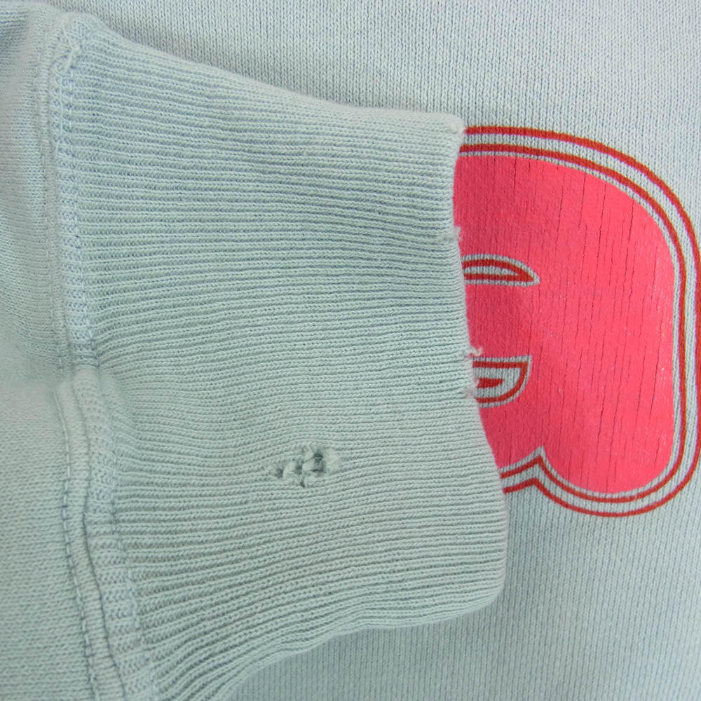 SAINT MICHAEL セントマイケル 24AW SM-YS1-0000-038 CREW SWT HARD クルーネック スウェット ブルー系 XL【極上美品】【中古】