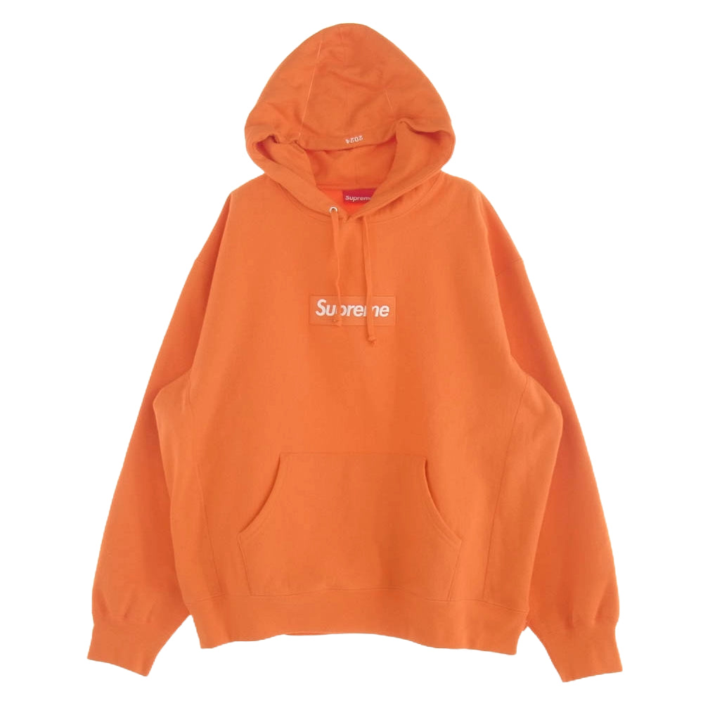 Supreme シュプリーム 24AW Box Logo Hooded Sweatshirt ボックス ロゴ パーカー オレンジ オレンジ系 L【極上美品】【中古】