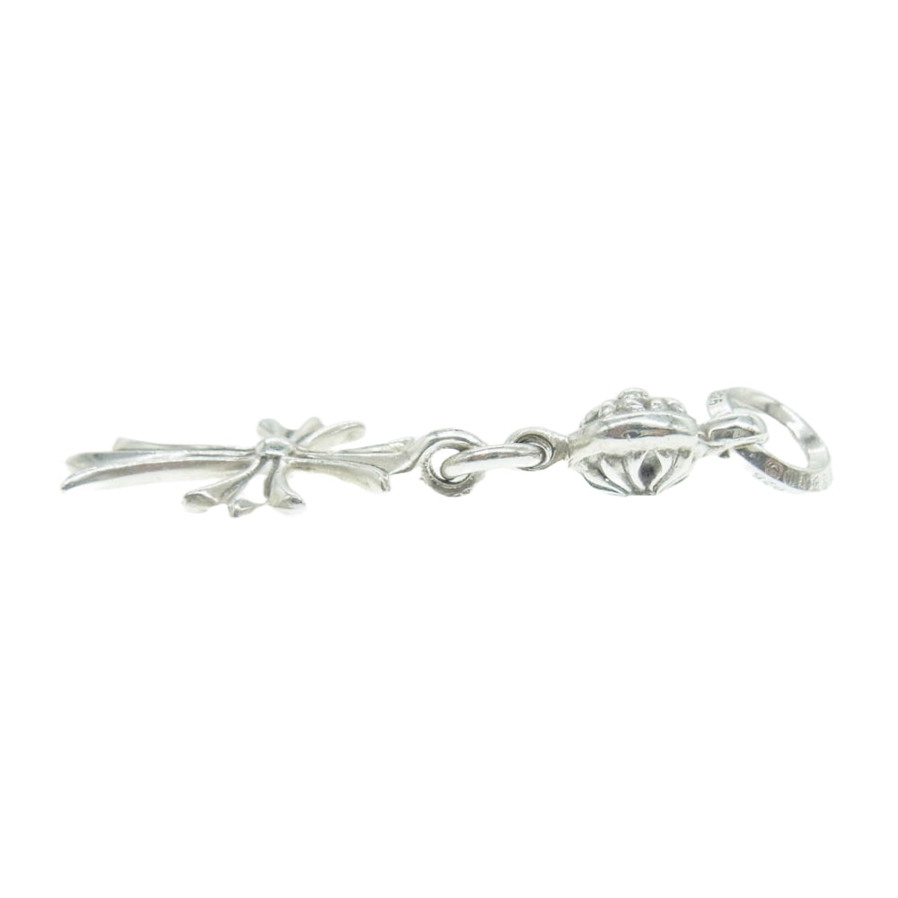 CHROME HEARTS クロムハーツ（原本有） 1B TINY CH CRS 1ボール タイニー CHクロス ペンダントトップ シルバー系【中古】