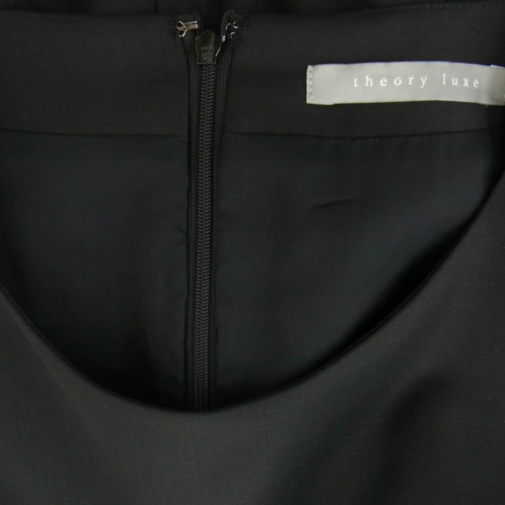 theory セオリー luxe リュクス 03-9905517 Executive Anahita エグゼクティブ ドレスワンピース 半袖 ワンピース ブラック系 38【中古】