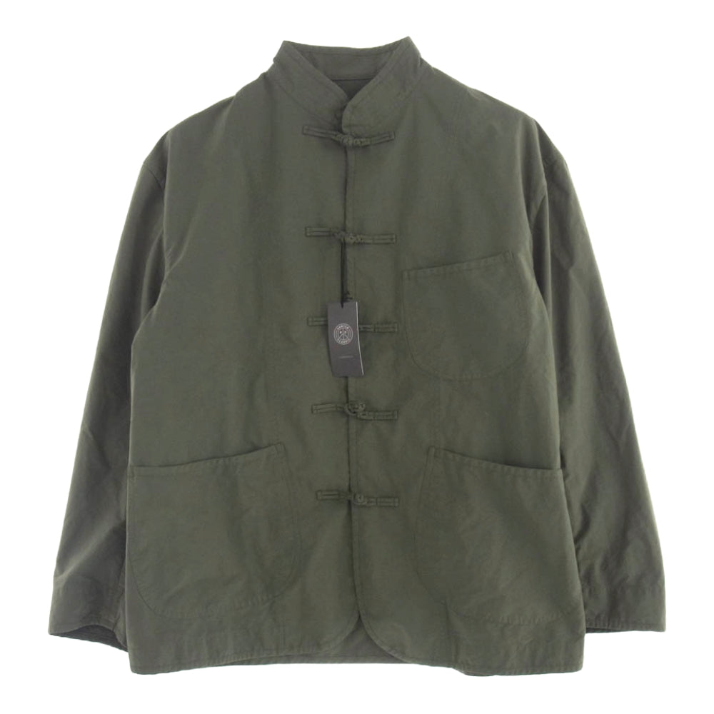 PORTER CLASSIC ポータークラシック 25SS PC-026-3322-0052-0003 WEATHER CHINESE JACKET ウェザー ナイロン チャイナ ジャケット カーキ系 3【新古品】【未使用】【中古】