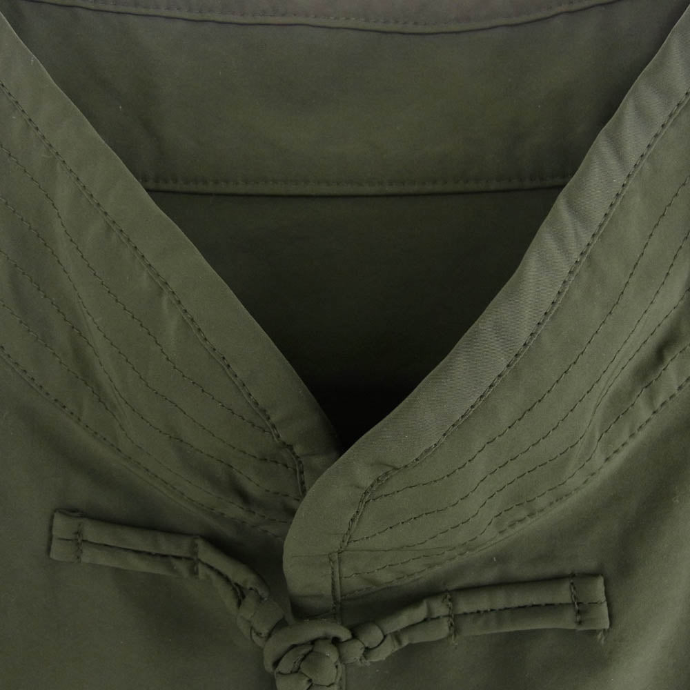 PORTER CLASSIC ポータークラシック 25SS PC-026-3322-0052-0003 WEATHER CHINESE JACKET ウェザー ナイロン チャイナ ジャケット カーキ系 3【新古品】【未使用】【中古】